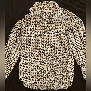 Loft bunny rabbit blouse shirt, XS